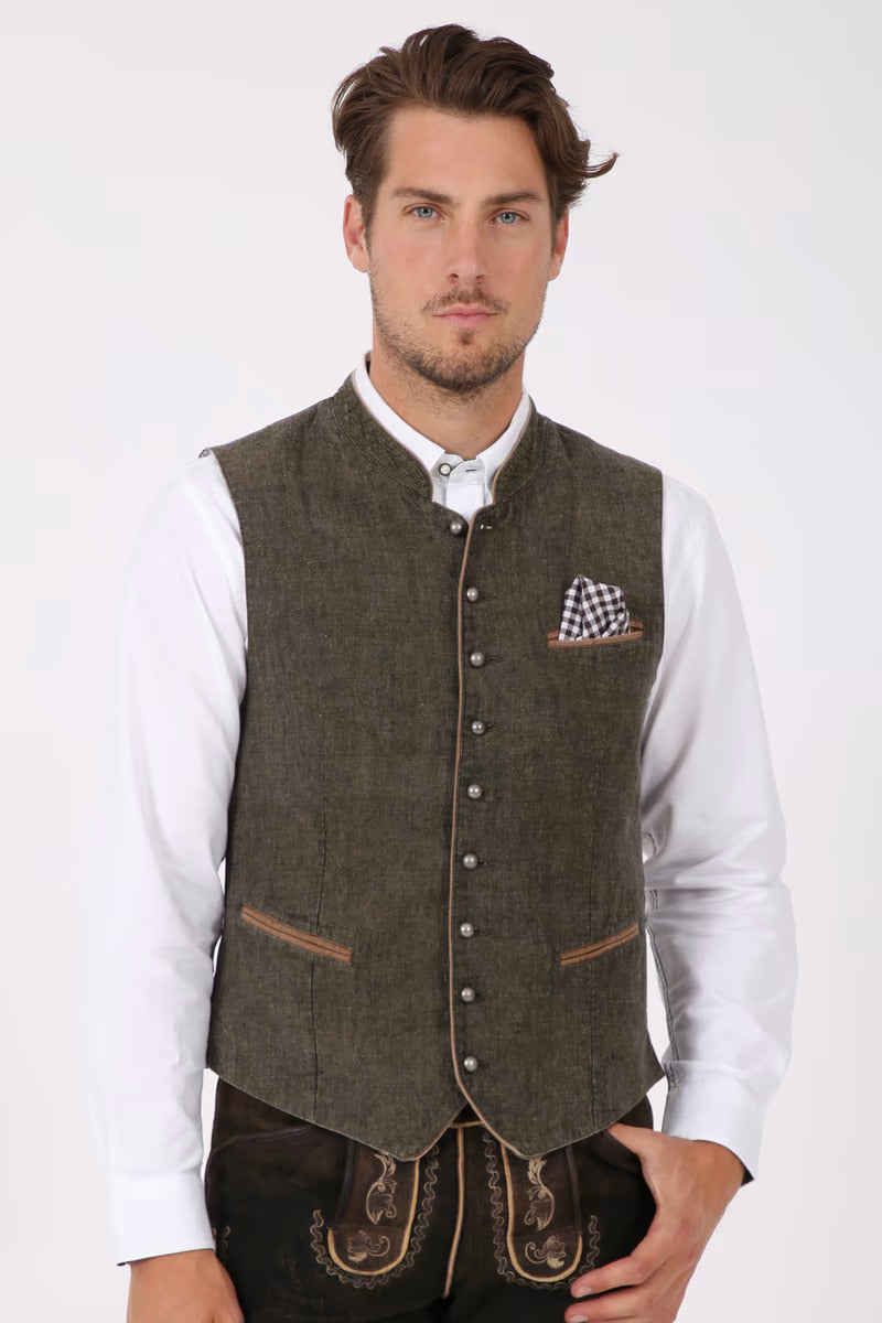 Kruger Traditional Vest "Platzhirsch" olive