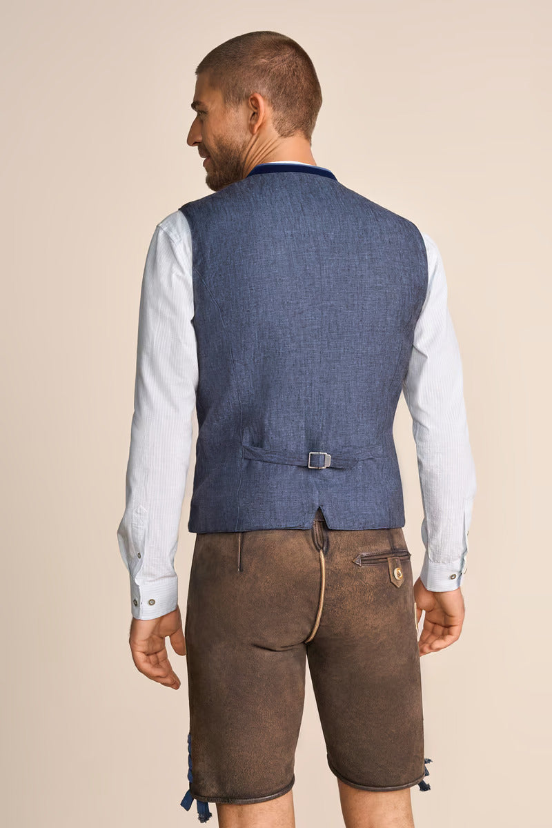 Kruger Traditional Vest "Perry" blue