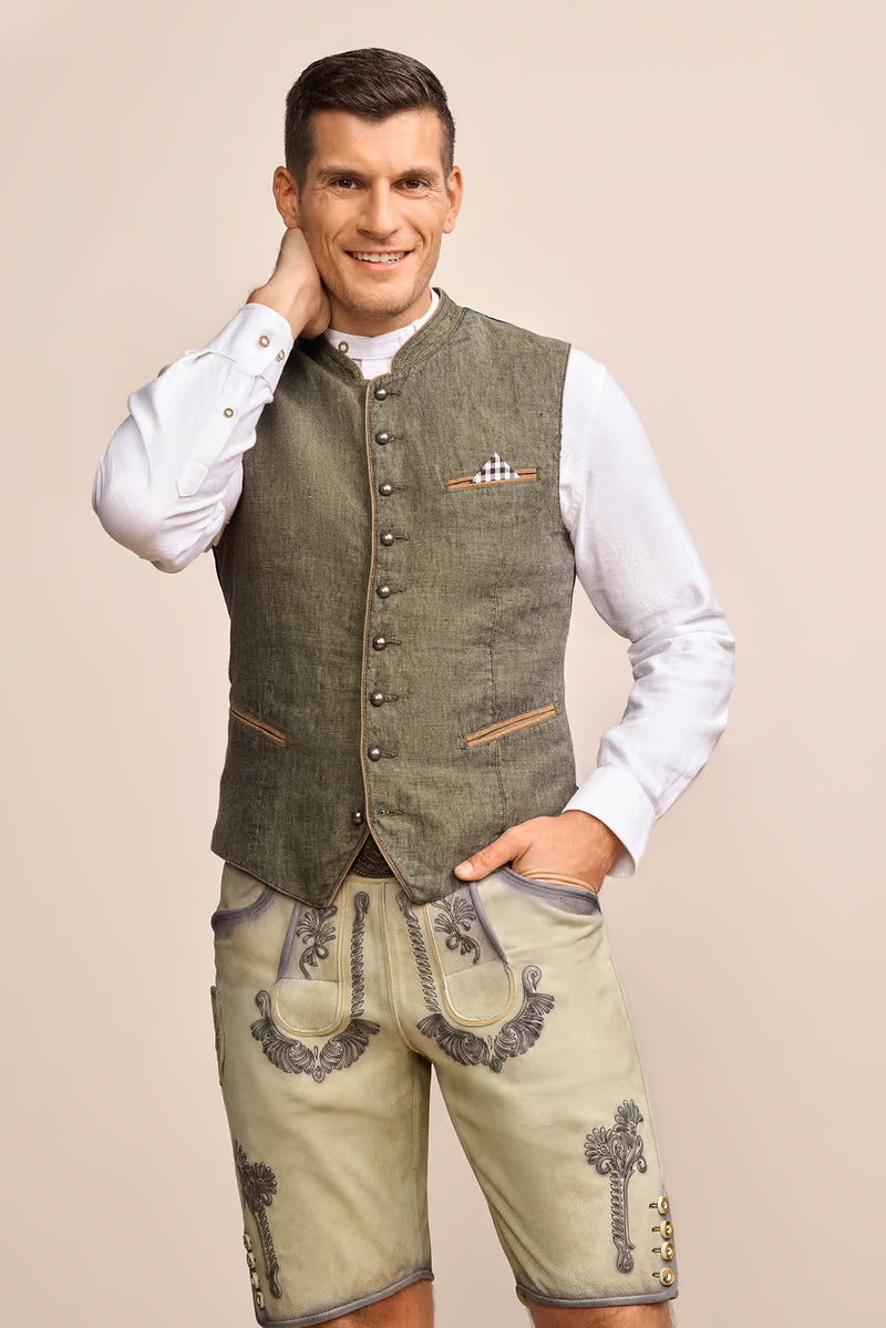 Kruger Traditional Vest "Platzhirsch" olive