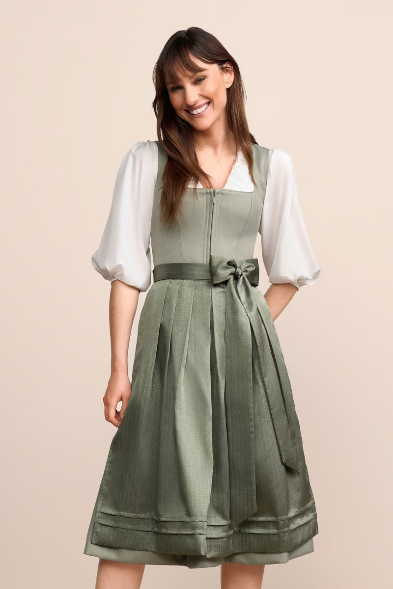 (new) Kruger Long Dirndl 2pcs. 70cm "Lillie" green