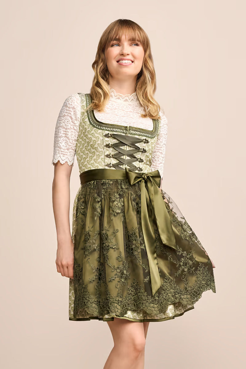 (new) Kruger Mini Dirndl 2pcs. 50cm "Brynlee" green (34)