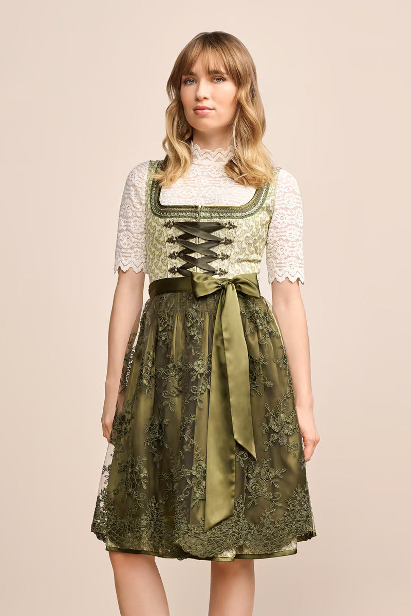 (new) Kruger Midi Dirndl 2pcs. 60cm "Brynlee" green