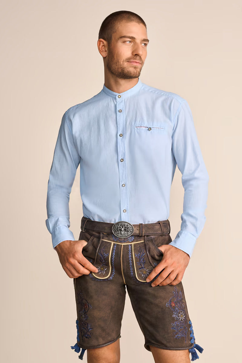 Krueger Traditional "Matti" (blue) Long Sleeve Shirt