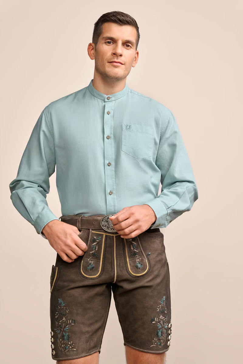 Krueger Traditional Long Sleeve Shirt "Marcius" green