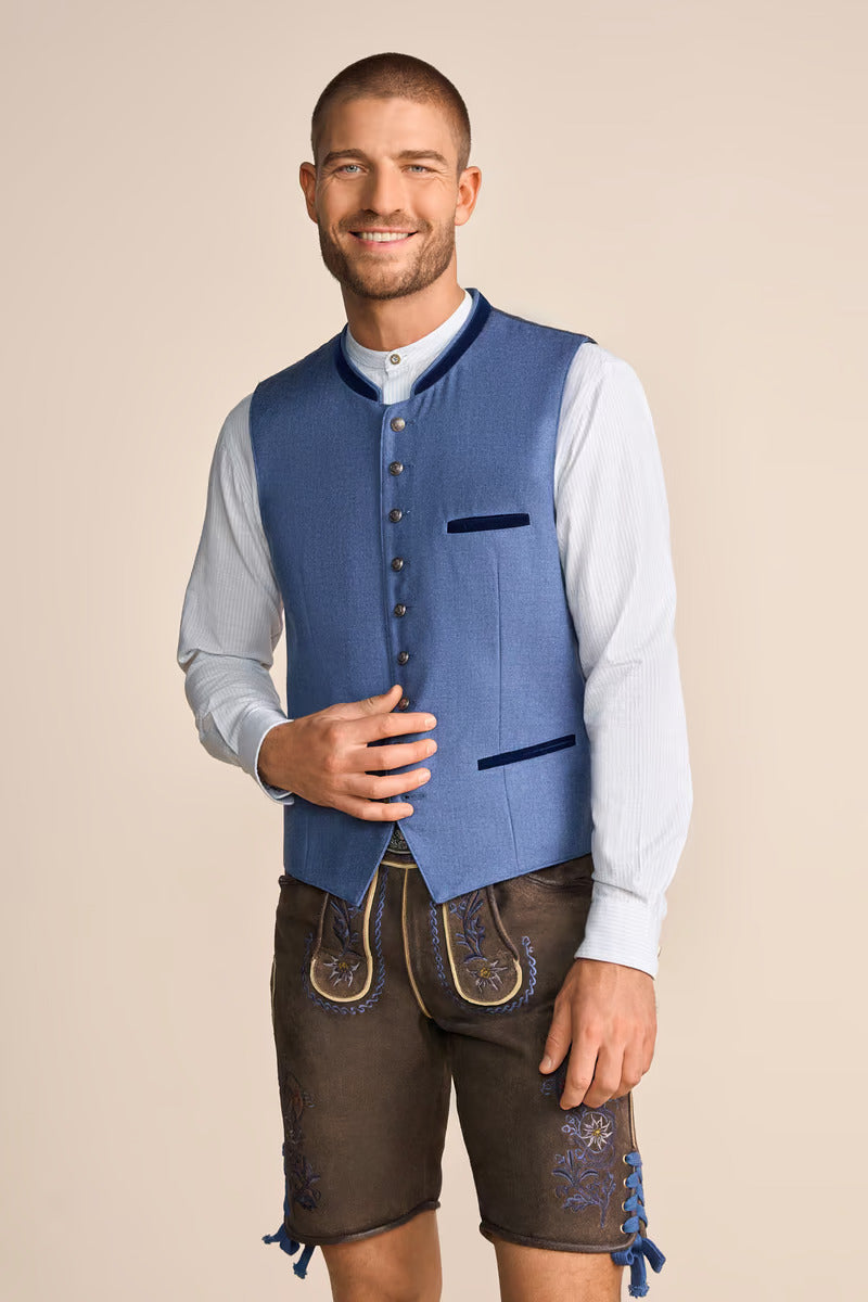 Kruger Traditional Vest "Perry" blue