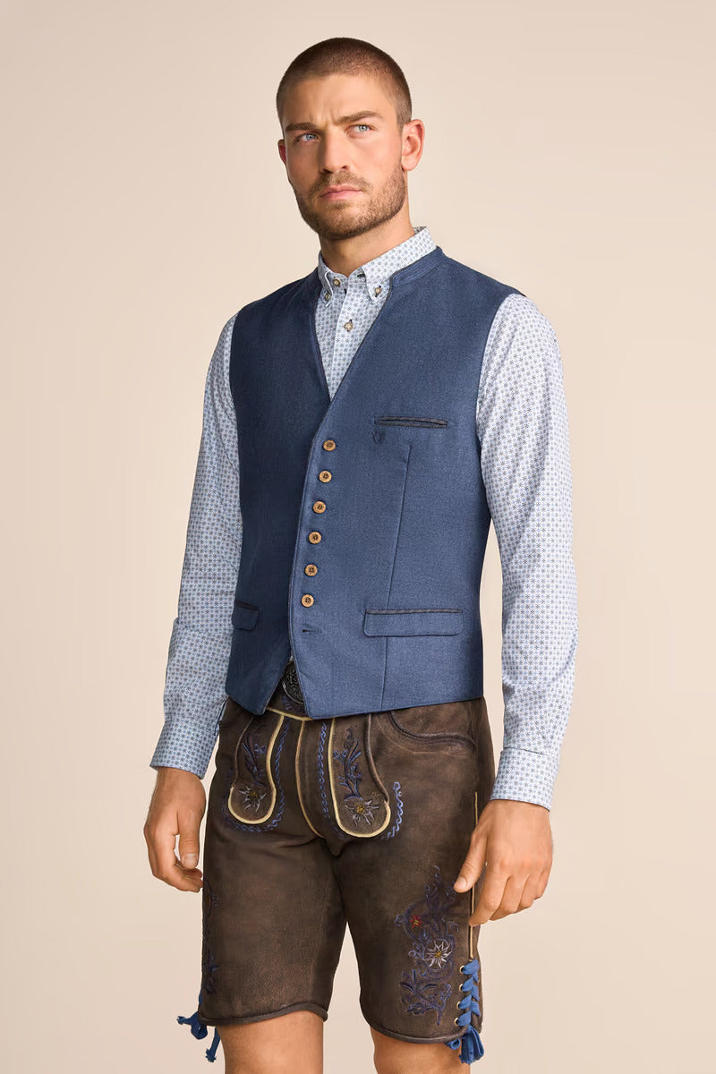 Kruger Traditional Vest "Livius" blue