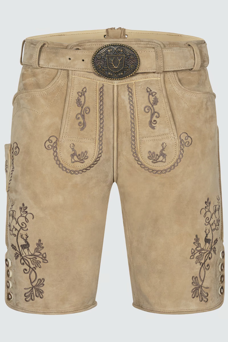 Kruger Men's Lederhosen "Milian" with belt