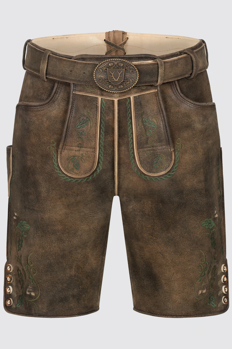 Kruger Men's Lederhosen "Tarius" with belt