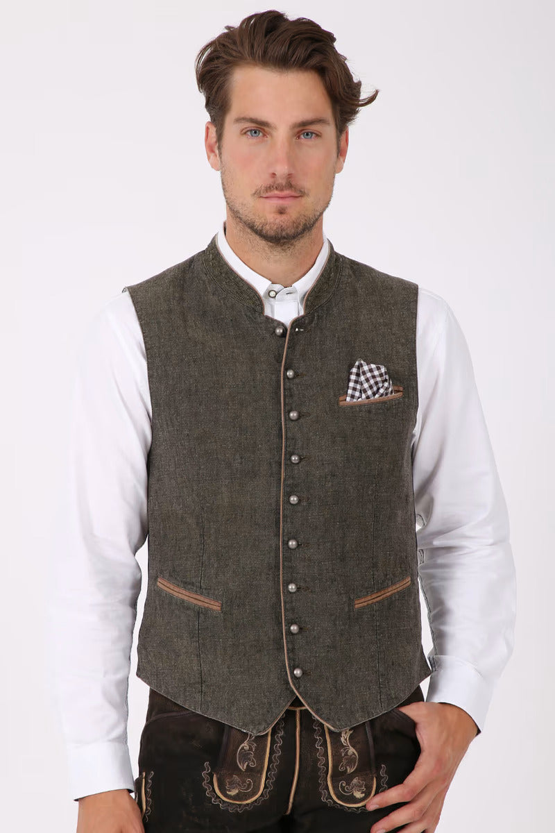 Kruger Traditional Vest "Platzhirsch" olive