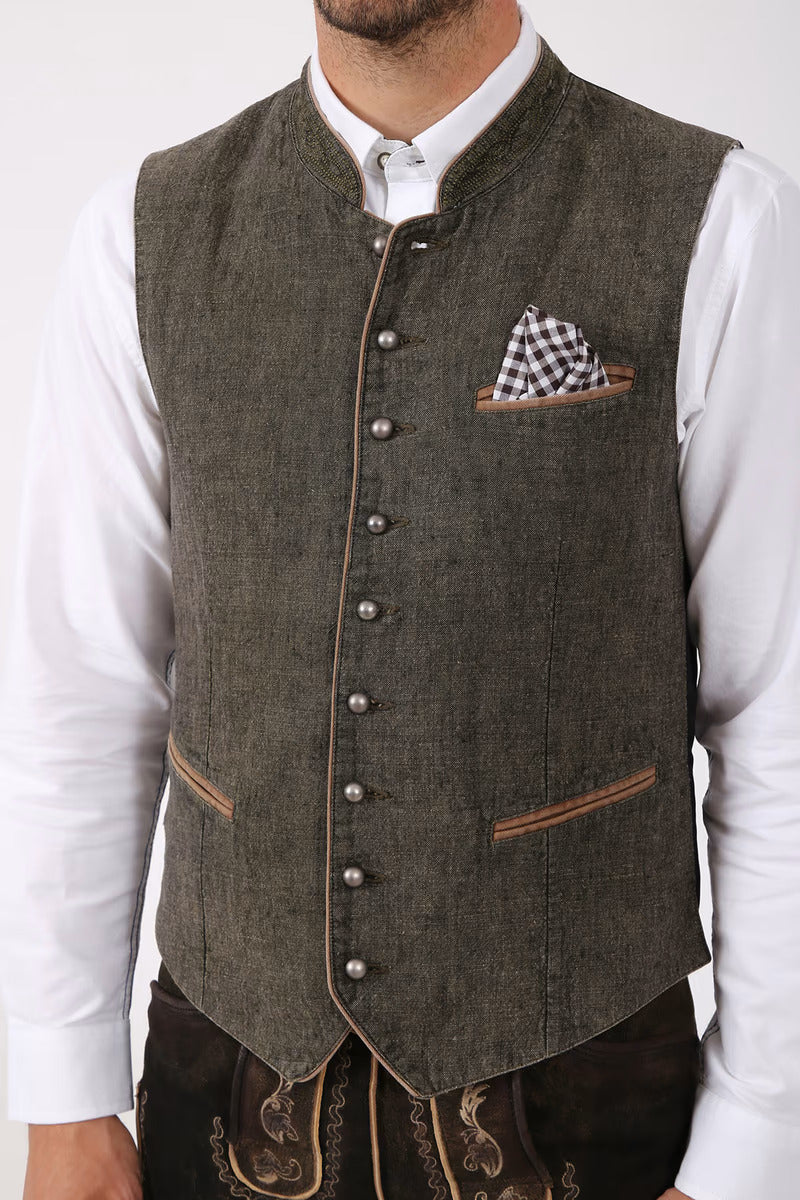 Kruger Traditional Vest "Platzhirsch" olive