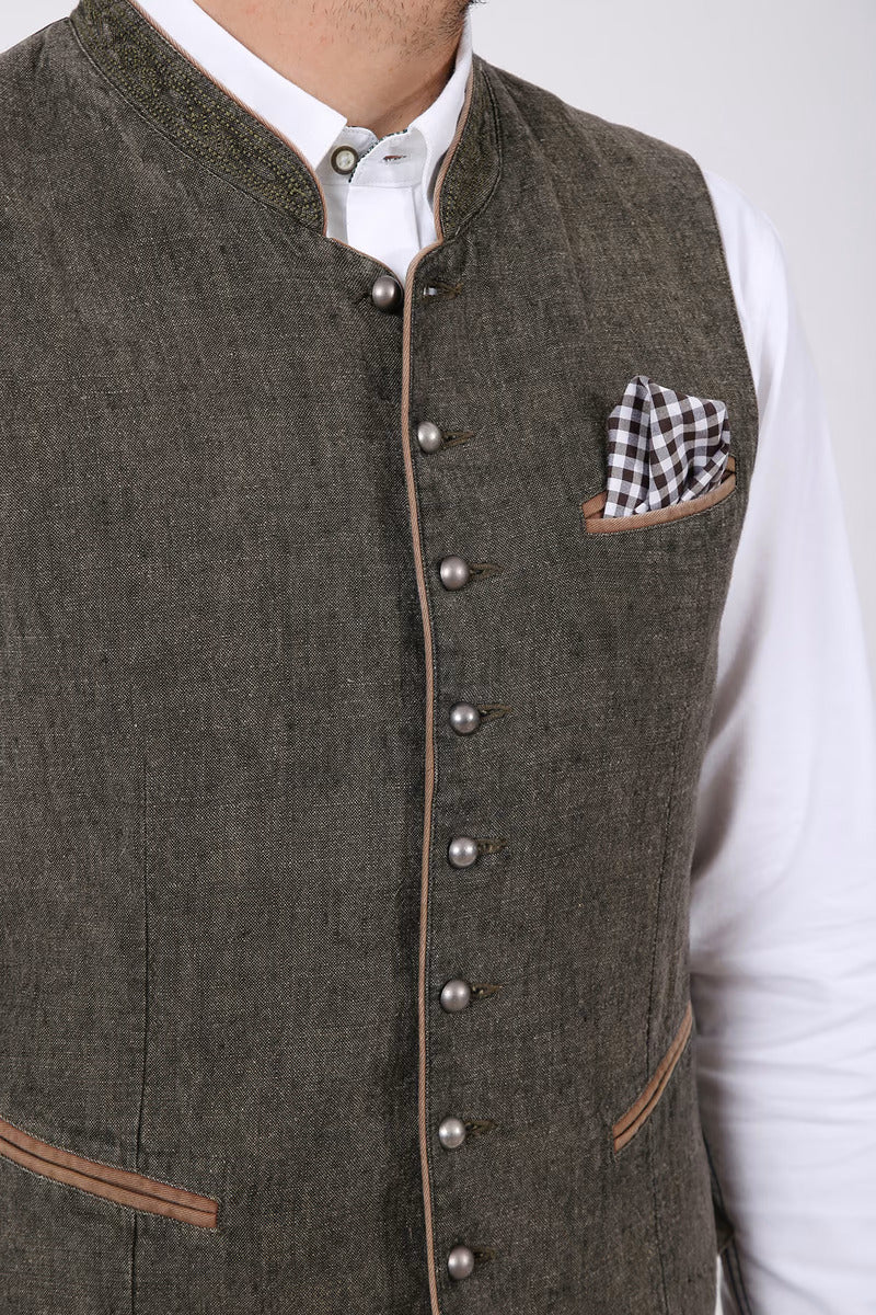 Kruger Traditional Vest "Platzhirsch" olive