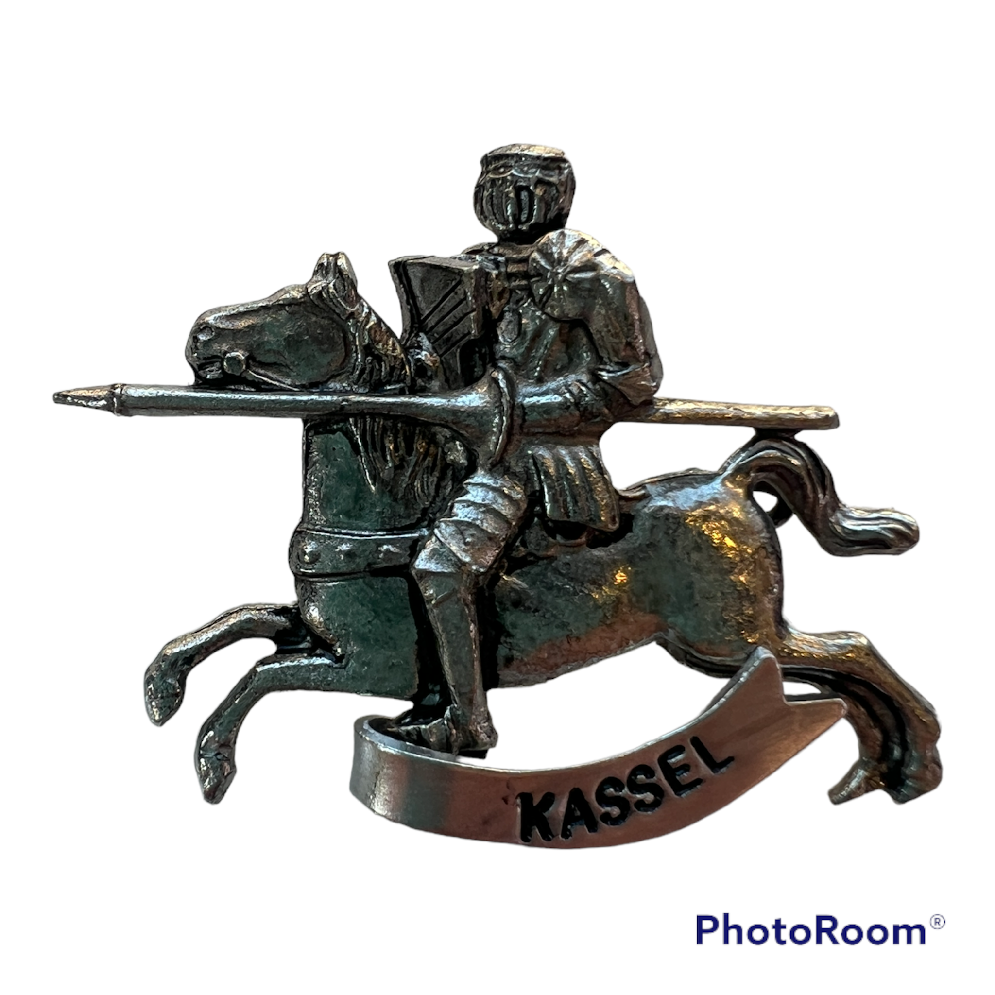 Kassel Knight on Horse Hat Pin