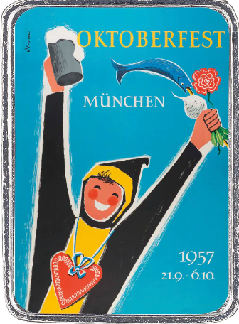 Oktoberfest Pin 1957