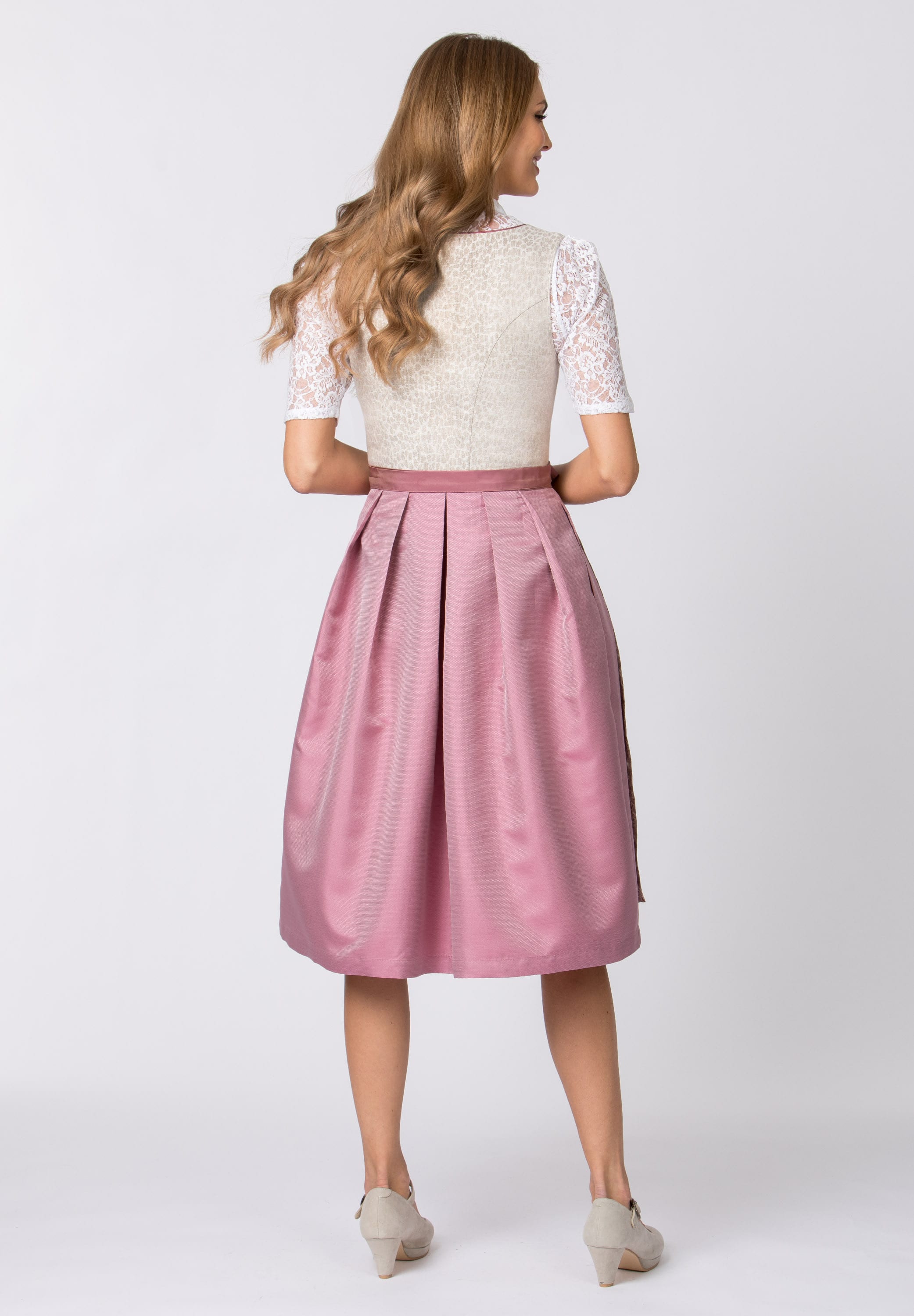 Stockerpoint Long Dirndl 2pcs. 70cm "Lotti" Pink