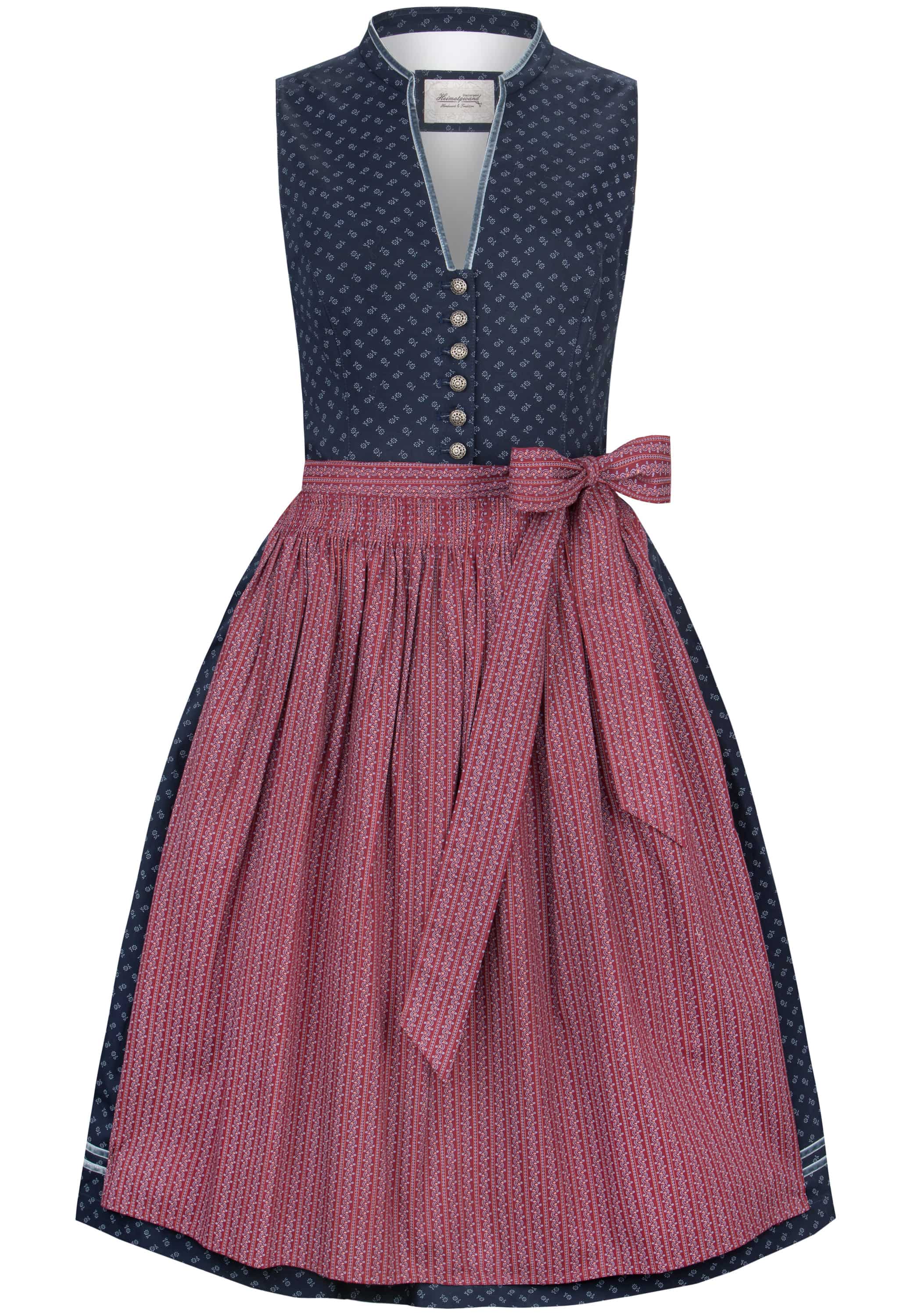 Stockerpoint Long Dirndl 2 pcs. 70 cm "Renata" dark blue