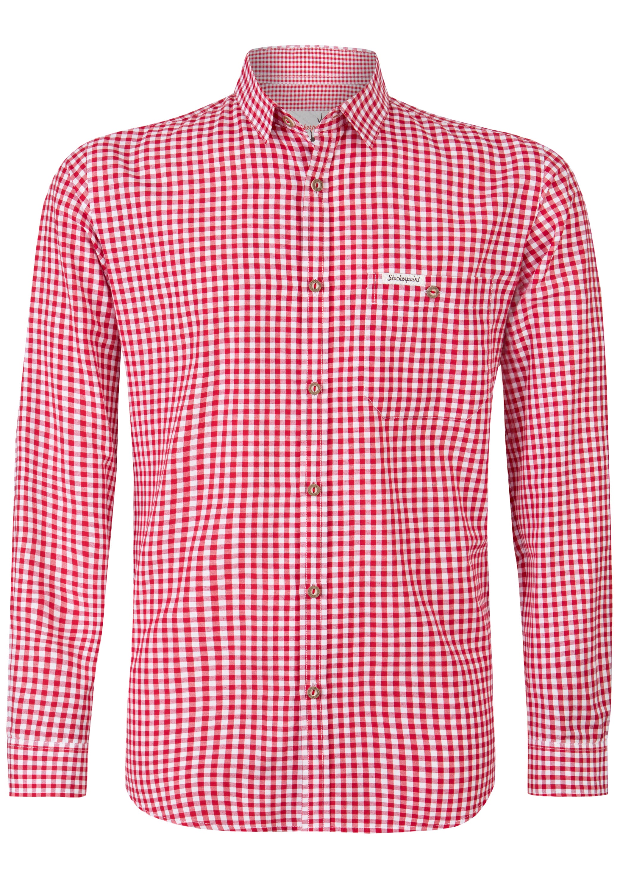 Stockerpoint Traditional Campos3 "Red" Long Sleeve Shirt (discontinued) 3xl,5xl