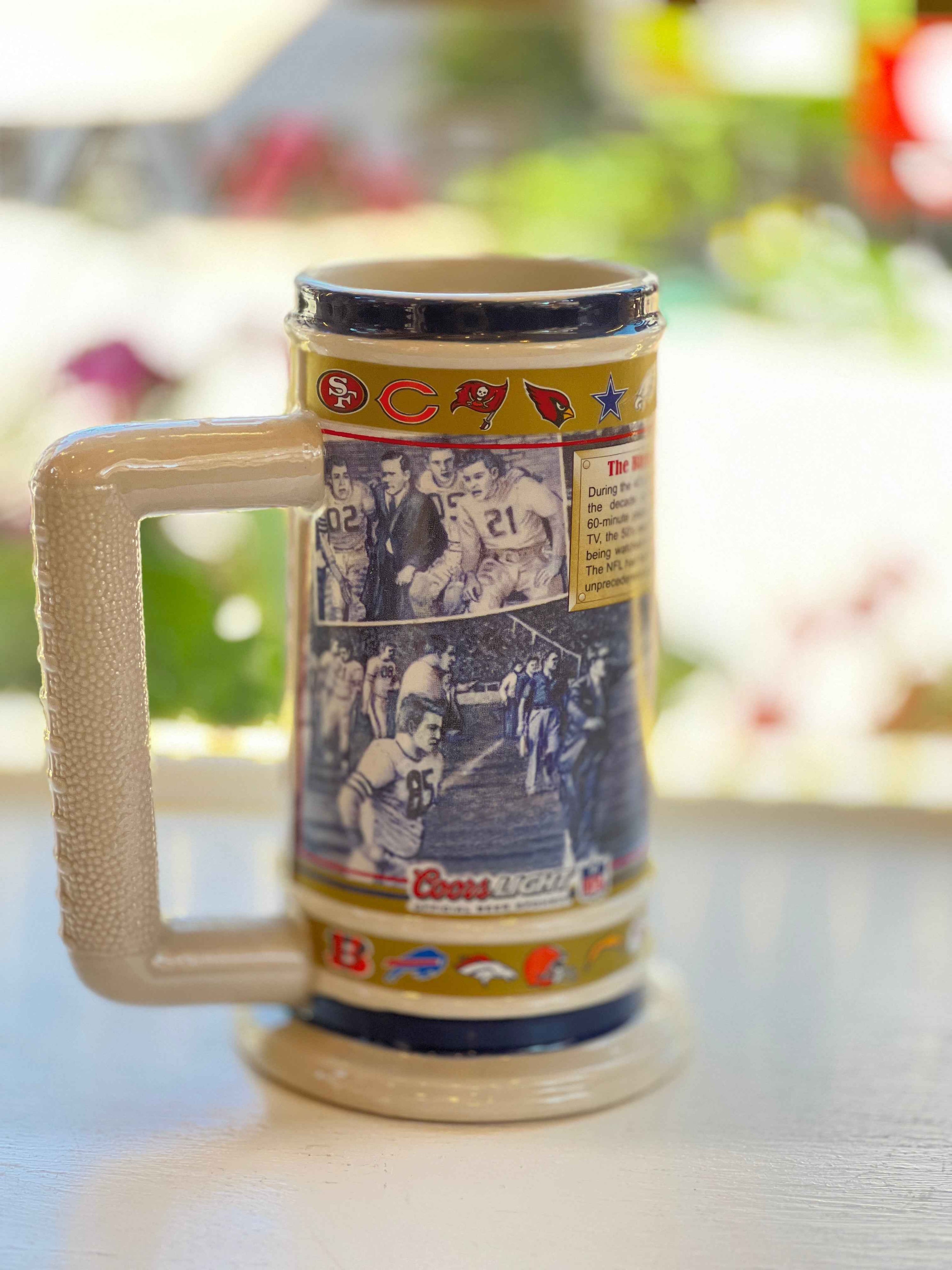 Beer Stein NFL 40s, 50s