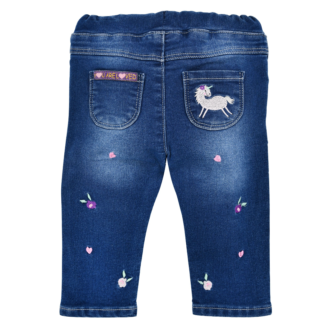 Baby & Toddler "Flower" Blue Jeans (62,86)