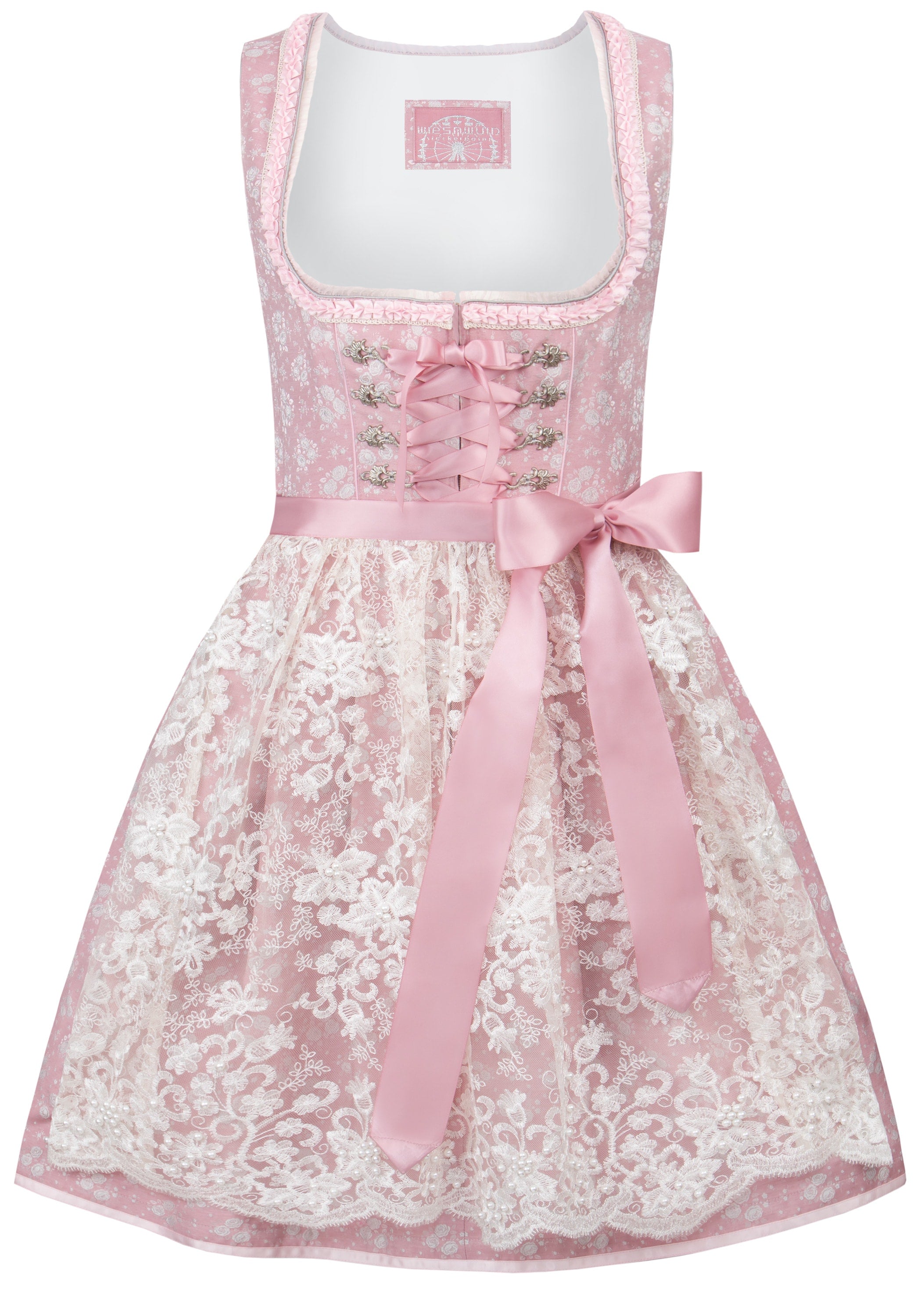 Stockerpoint Mini Dirndl 2pcs. 55cm "Cindy" Pink