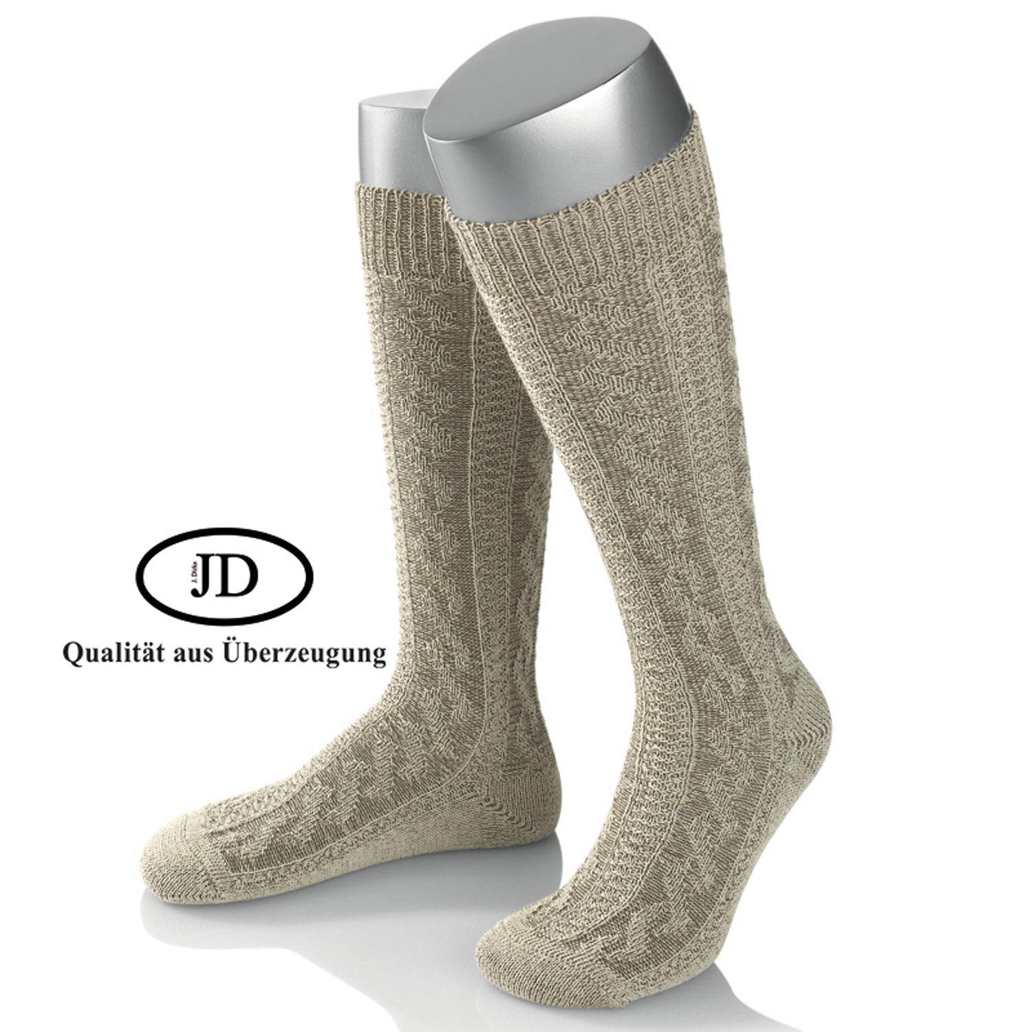 Traditional Costume - Men's Knee Socks (beige/meliert)